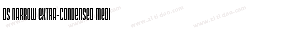 DS Narrow Extra-condensed Medium字体转换
